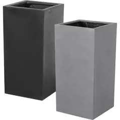 MCarr 12pc Square Fiberstone Planter Pallet Mixed Colors