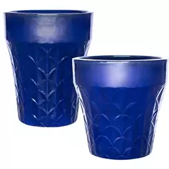 MCarr 30pc Scallop Planter Pallet Admiral Blue