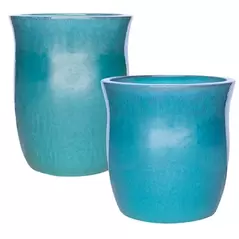 MCarr 30pc Tall Hourglass Planter Pallet Ultra Marine
