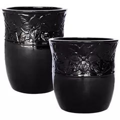 MCarr 30pc Dogwood Planter Pallet Glossy Black