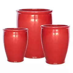 MCarr 15pc Tall Smooth Planter Pallet Red