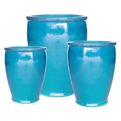MCarr 15pc Tall Smooth Planter Pallet Ultra Marine
