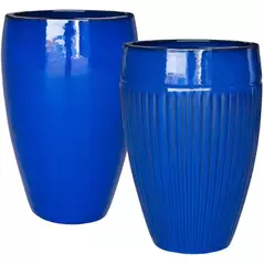 MCarr 15pc Ribbed Planter Pallet Admiral Blue