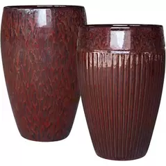 MCarr 15pc Ribbed Planter Pallet Redwine