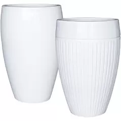 MCarr 15pc Ribbed Planter Pallet White