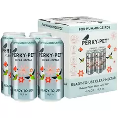 Perky Pet 4pk 16oz Can RTU 22% Sugar Nectar Clear