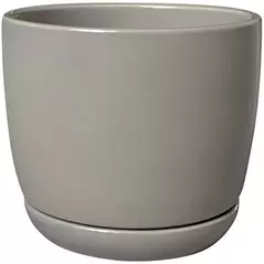 Southern Patio 12" Ceramic Ana Pot Grey