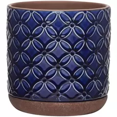 Southern Patio 8" Pot Ceramic Griffy Blue