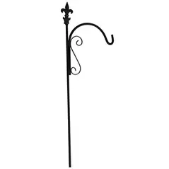AGW 90" Lafayette Tall Single Shepherd Hook Black