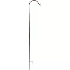 AGW 90" Tall Single Shepherd Hook Bronze