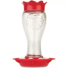 Penn 16oz Glass Hummingbird Feeder