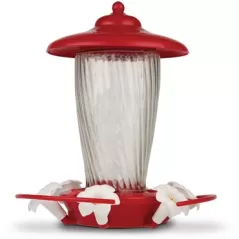 Penn 32oz Decorative Glass Hummingbird Feeder