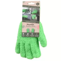 Mossify One Size Microfiber Gloves Green