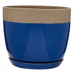 Southern Patio 8" Ana Planter Navy Finish