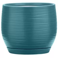 Southern Patio 8" Jasper Planter Teal Finish