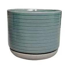 Southern Patio 8" Vado Planter Sea Blue Finish
