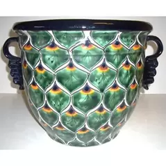 Talavera 12" Peacock Dolores Pot