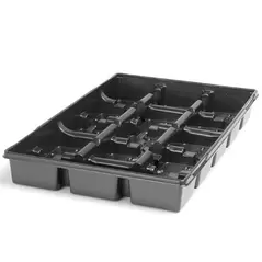 Landmark 04.50 Square Press Fit Tray 15 Count Black 50 Per Case 32 Cases Per Pallet