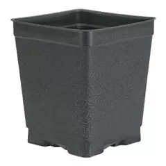 DILLEN DSQVP45PF/D 04.50 SQUARE PF PRESS FIT VAC POT DEEP BLACK 375 PER CASE 28 CASES PER PALLET