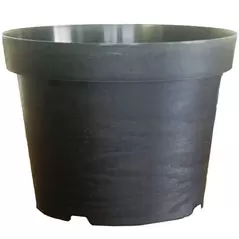 BLD 1.75 GALLON AMERICAN GARDEN TEXTURED ROUND SQUAT 10.00"X7.50" BLACK 40 PER CASE 64 CASES PER PALLET