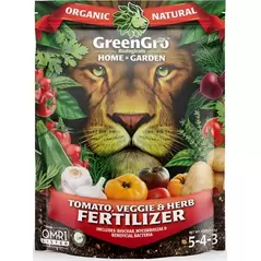 GreenGro Biologicals 4lb Home & Garden Tomato, Veggie & Herb Fertilizer