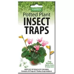 Harris 30ct Potted Plant Insect Traps w/ 7 Stakes