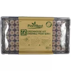 PlantBest 72 x 35mm Coconut Coir Pellet Greenhouse Kit