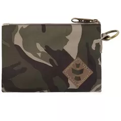 Revelry Mini Broker Small Zippered Money Bag Camo Brown