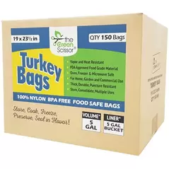 Green Scissor 19"x23.5" Turkey Bags - 150/Box