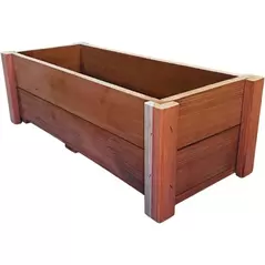 A&G 8"x10"x36" Redwood Formal Planter