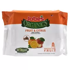 Jobes 8pk Organic Fruit & Citrus Spikes