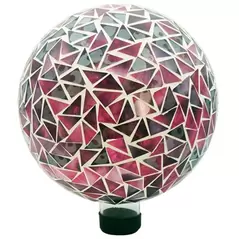 Gardener Select 10" Mosaic Purple Glass Garden Globe