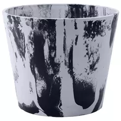 Gardener Select 19" Mixed Stone White and Black Planter