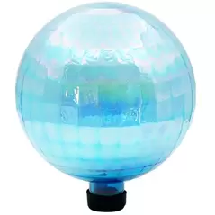 Gardener Select 10" Blue Square Sphere Glass Garden Globe
