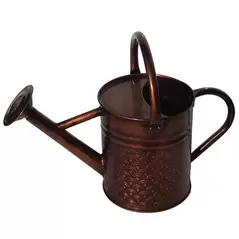 Gardener Select 2.4L .63G Watering Can Copper Finish Textured Pattern