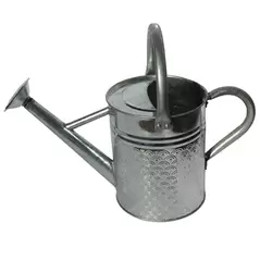 Gardener Select 4L 1.06G Watering Can Galvanized Finish Textured Pattern