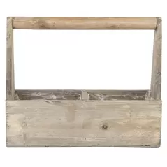 Gardener Select 10" Wood Planter Box Brown 10.6"x3.7"x8.7"
