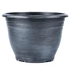 Grower Select 10.00 Tara Pot Silver Wash 6.5 Liter 1.72gal 48/CS - 10.83in OD x 7.68in H LF1102