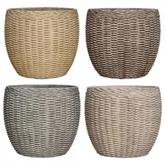 MCarr 48pc Rattan Egg Planter Pallet Mixed Colors