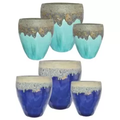 MCarr 12PC Tall Hipster Plt Mixed Colors