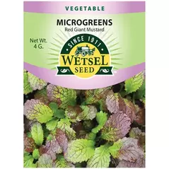 Microgreens, Red Giant Mustard - 4 Gram