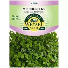 Microgreens, Large Leaf Italian Basil - 280 Mg