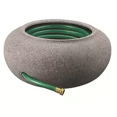 HC 21" Garden Hose Pot Black Granite Akro Mils