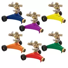 Dramm Colorstorm Impulse Sprinkler w/ Wheeled Base Assorted Colors