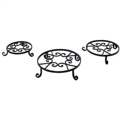 Panacea 10" Old World Forged Black Pot Trivet