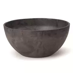 Artstone Napa 12" Bowl Planter Black