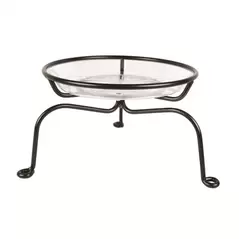 Plastec 8" Decorator Plant Stand Black