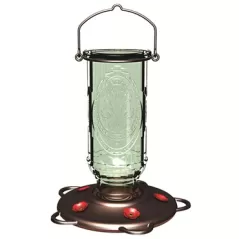 Classic 20oz Vintage Glass Hummingbird Feeder 5 Ports