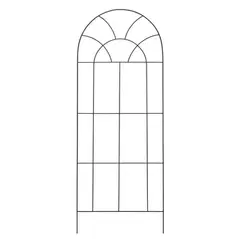 Deer Park 48" x 18" Arch Trellis Black