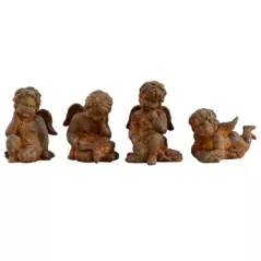 MCarr 4pc Small Cherub Collection Rust